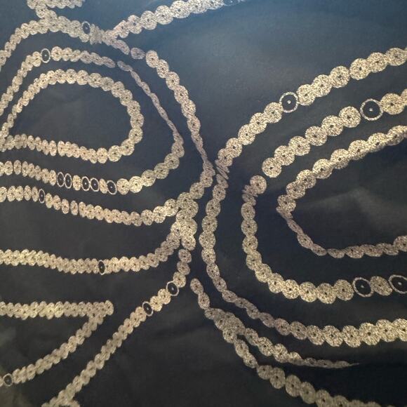 Banana Republic Black and Beige Patterned Halter Mini Dress - Picture 4 of 6